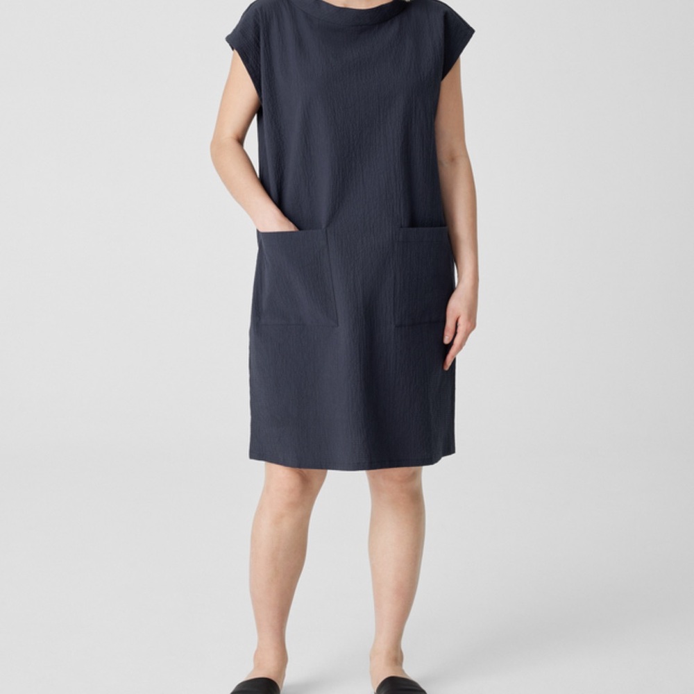 NWT, Eileen Fisher Black Mini Dress
